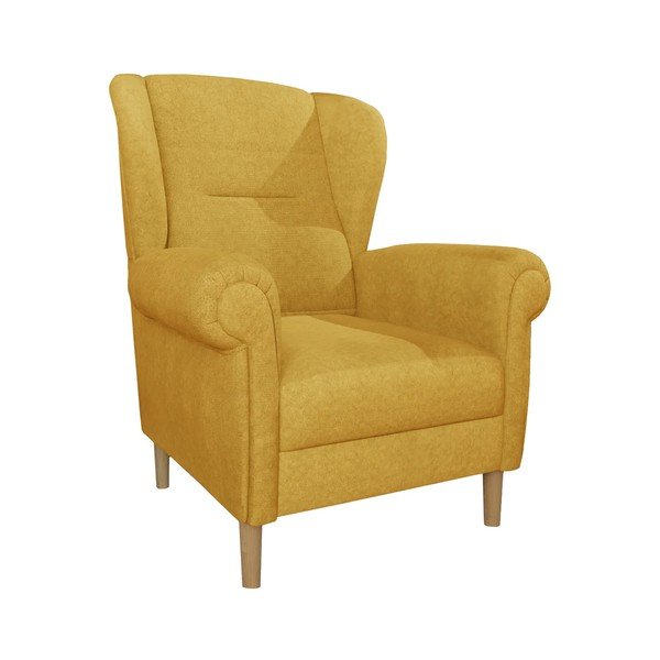 Rumen fotelj z naslonom Swan – Ropez