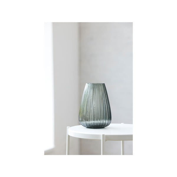 Vaza iz sivega stekla Bitz Kusintha, višina 22 cm-image-3