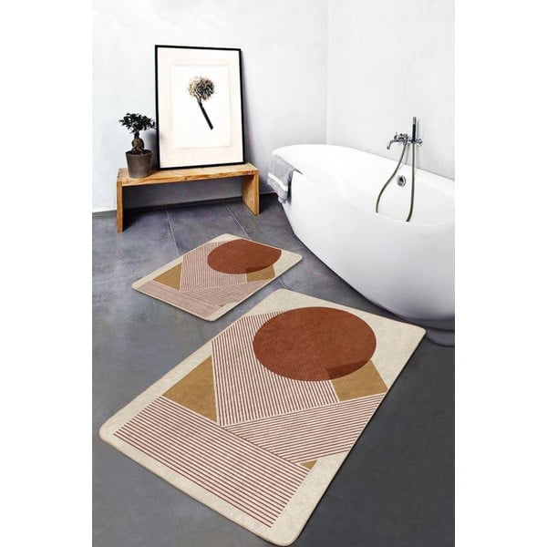 Žametne kopalniške preproge v kompletu 2 ks 60x100 cm – Mila Home-image-1