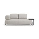 Sivo-bež sedežna garnitura 220 cm Compo – Kave Home