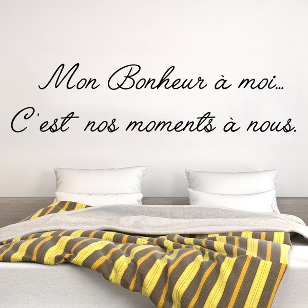 Ambiance Mon Bonheur Citat nalepke-image-1