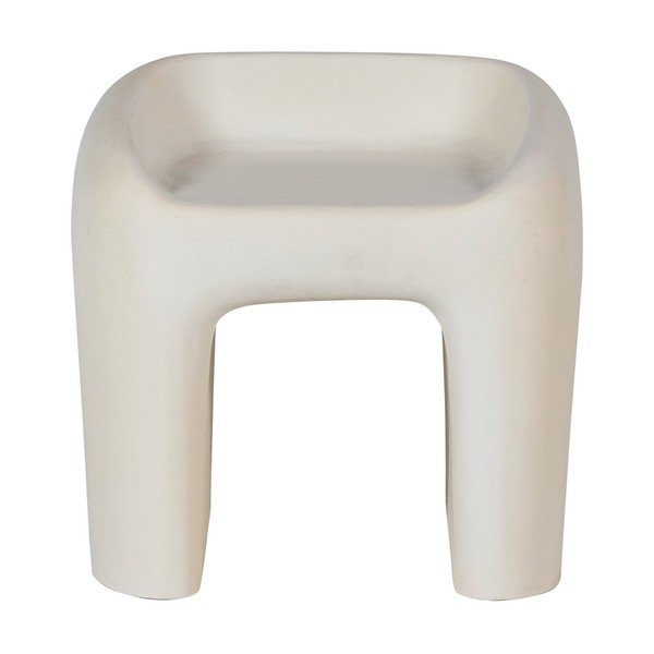 Slonokoščen plastičen vrtni stol Nivo – WOOOD-image-2