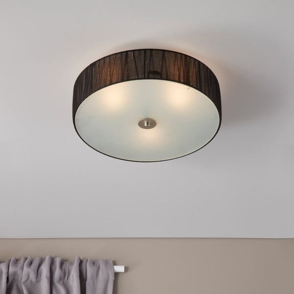 Črna stropna svetilka Markslöjd Byske, ⌀ 40 cm-image-1