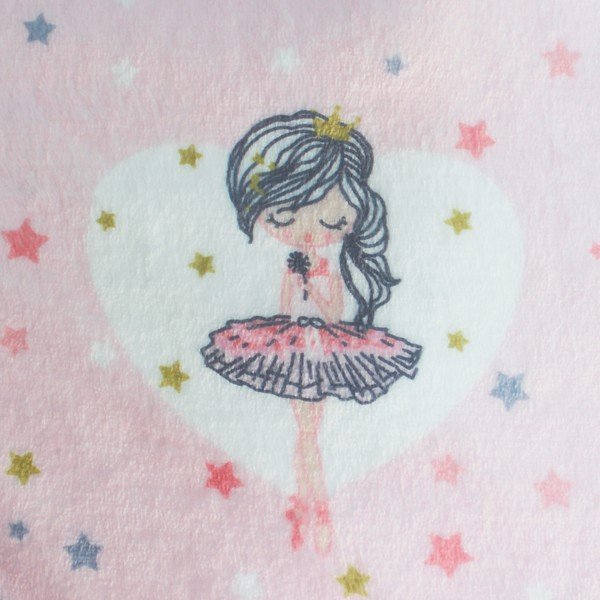 Rožnata otroška odeja iz mikroflanele 125x150 cm Petite Etoile – douceur d'intérieur-image-2