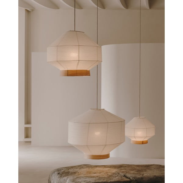 Belo senčilo ø 80 cm Hila – Kave Home-image-2