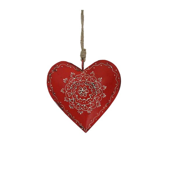 Viseča dekoracija v obliki srca Antic Line Decoration