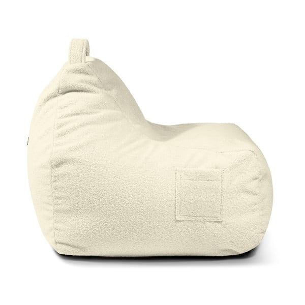 Rjava otroška vreča za sedenje iz tkanine bouclé Game Amuse – SLOWDOWN-image-4