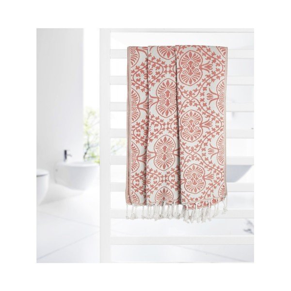 Oranžna brisača hamam Kate Louise Bianca, 165 x 100 cm-image-2