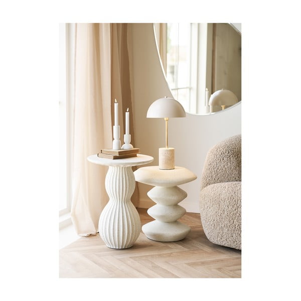 Bež namizna svetilka s kovinskim senčilom (višina 45 cm) Sheffield – House Nordic-image-4