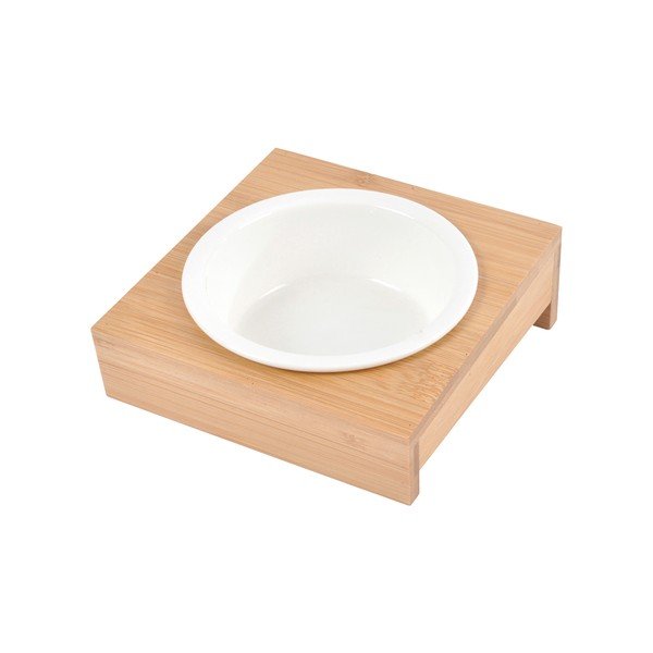 Bambusova posoda s podstavkom za pse ø 12 cm – Love Story