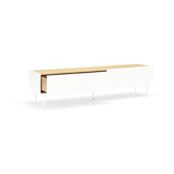 Bela TV omarica v hrastovem dekorju 180x45 cm Arista – Teulat-image-4