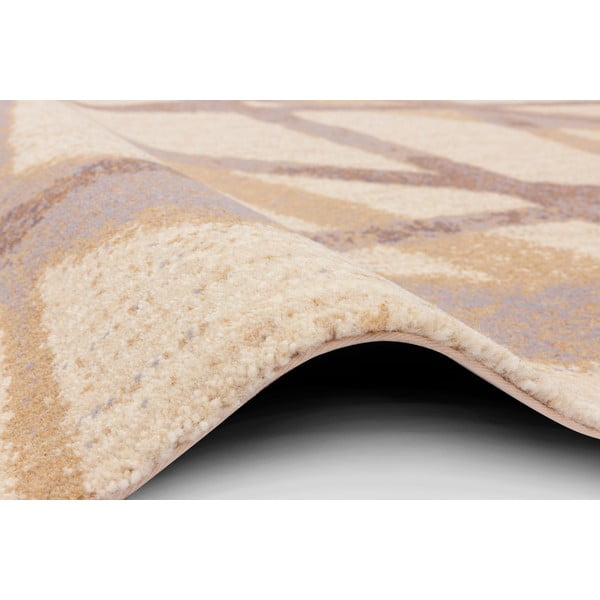 Bež volnena preproga 100x180 cm Sticks – Agnella-image-2