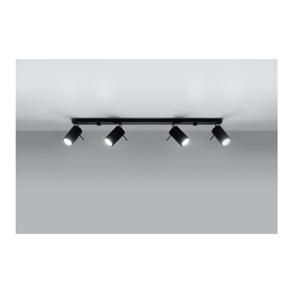 Črna stropna svetilka Sollux Etna 4L-image-4