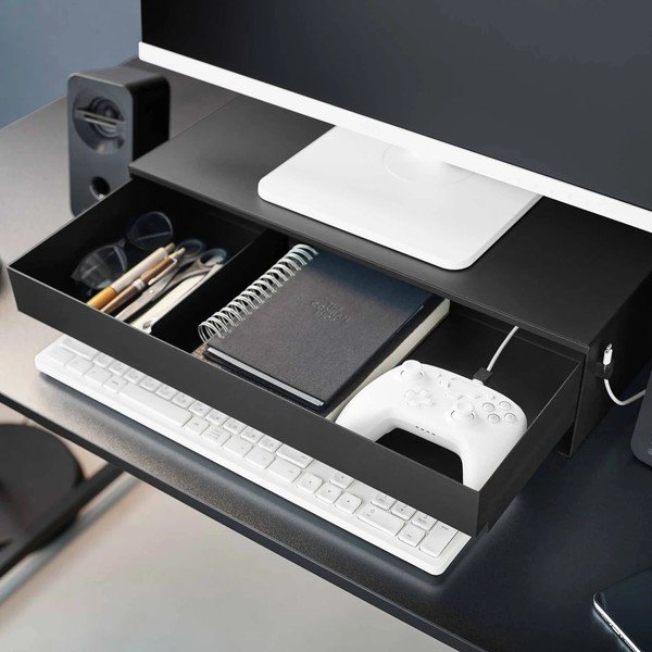 Črno kovinsko stojalo za monitor Tower – YAMAZAKI-image-2