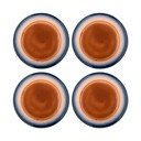 Modri/oranžni krožniki iz kamenine v kompletu 4 ks ø 27 cm Tatum – Bloomingville