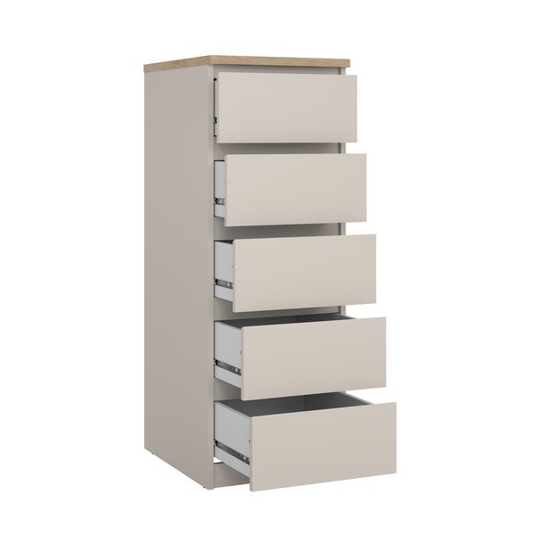 Kremno bela komoda 40x111x50 cm Naia – Tvilum-image-3