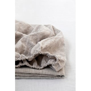 Naravna lanena napenjalna rjuha Linen Tales, 180 x 200 cm
