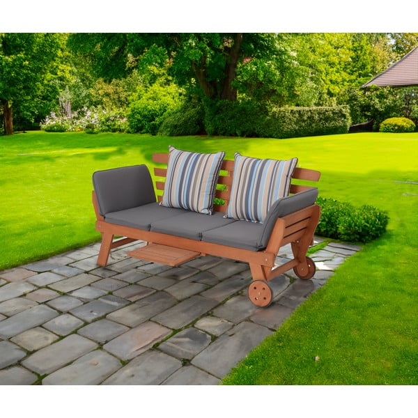 Rjava vrtna klop iz masivnega lesa Rincon – Garden Pleasure-image-1