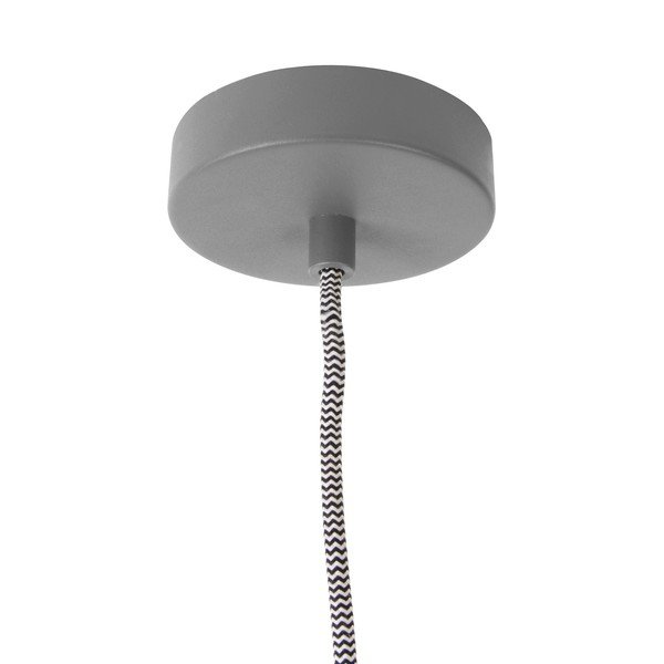 Siva viseča svetilka Leitmotiv Slender, višina 14,5 cm-image-1