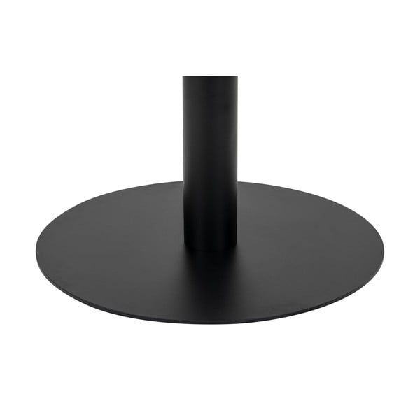 Bela/črna okrogla mizica z mizno ploščo v marmornem dekorju 70x70 cm Bolzano – House Nordic-image-3
