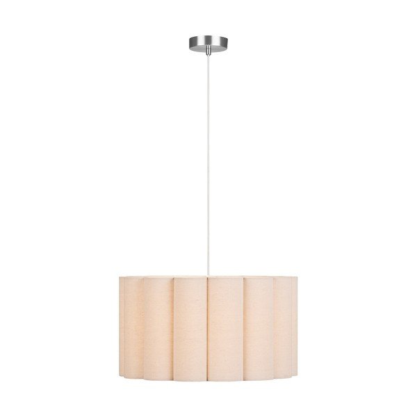 Bež lanena viseča svetilka ø 45 cm Watton – House Nordic-image-2