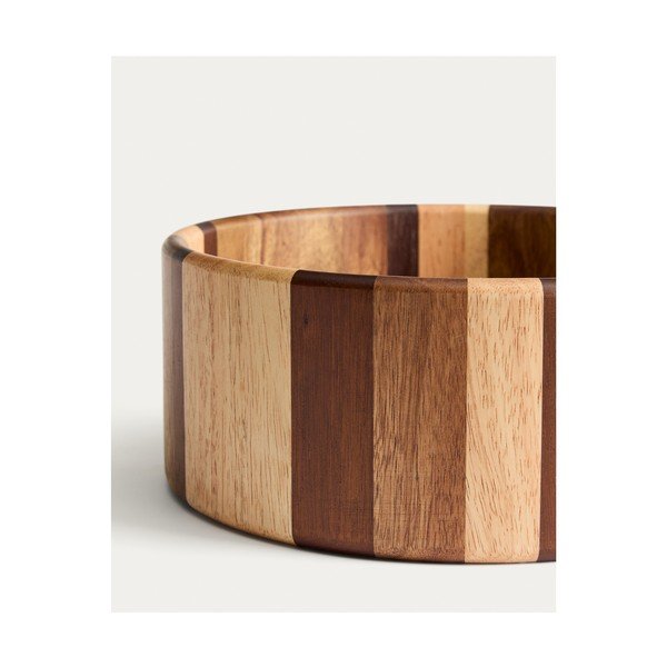 Lesena skledica za serviranje v naravni barvi Nover – Kave Home-image-3