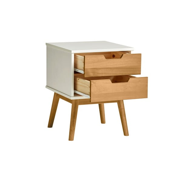 Bela in rjava nočna omarica iz masivnega borovega lesa Marckeric Baku-image-3