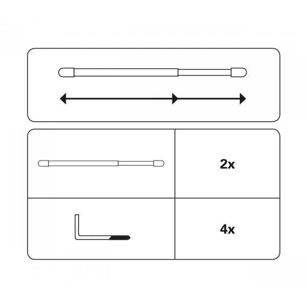 Raztegljiva kovinska vitražna palica 60 - 90 cm – SP TREND-image-1