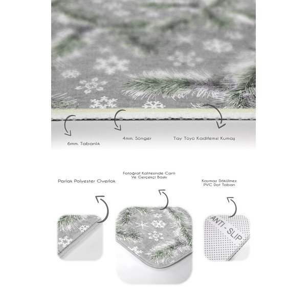 Sive kopalniške preproge v kompletu 2 ks 60x100 cm – Mila Home-image-2