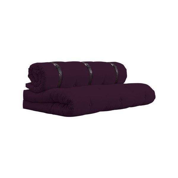 Variabilni kavč z usnjenimi pasovi Karup Buckle Up Purple Plum-image-4