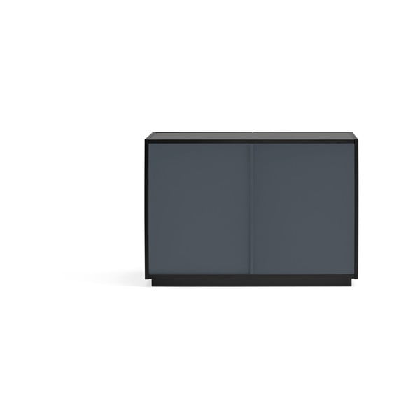 Črna nizka komoda 100x70 cm Doric – Teulat-image-4