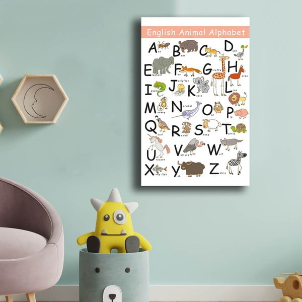 Otroška slika 45x70 cm Alphabet – Wallity-image-1