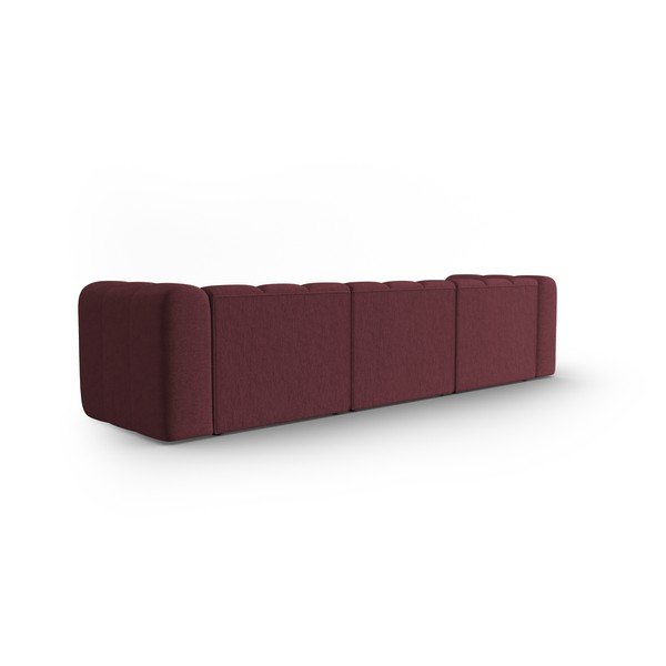 Bordo rdeča sedežna garnitura 318 cm Lupine – Micadoni Home-image-4