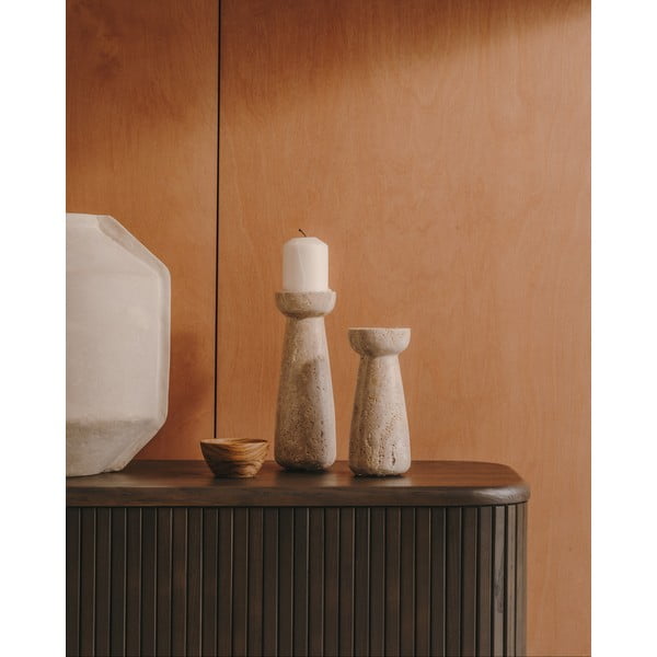 Kamnit svečnik za čajno svečko Magan – Kave Home-image-1