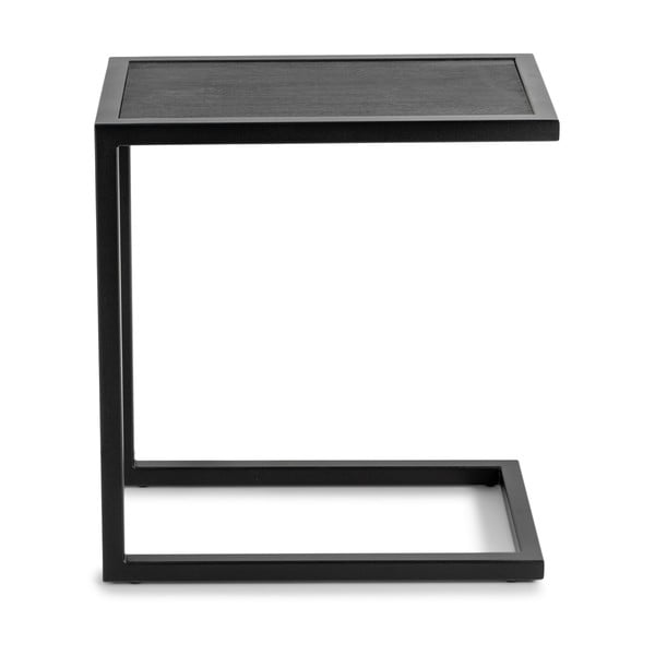 Stranska mizica s hrastovo mizno ploščo 50x30 cm Daniël – Spinder Design