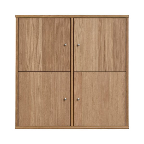 Stenski regal v hrastovem dekorju v naravni barvi 70x70 cm Mistral – Hammel Furniture
