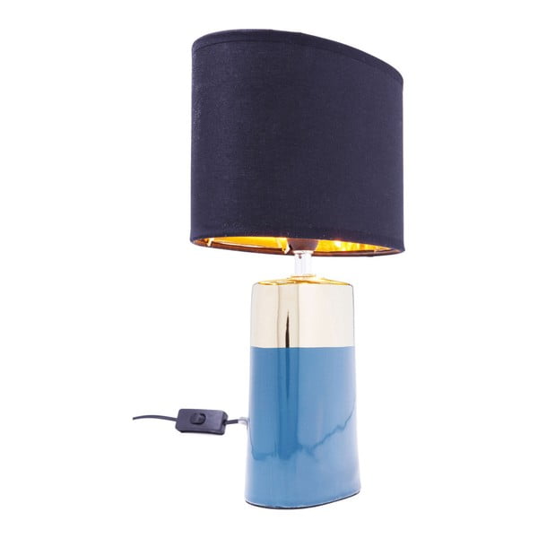 Modra namizna svetilka Kare Design Zelda, višina 32,5 cm