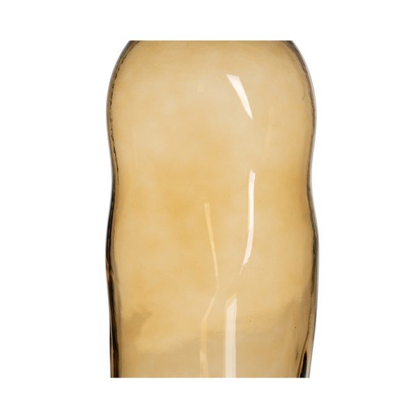 Oker rumena steklena vaza (višina 35 cm) Amber – Ixia-image-4