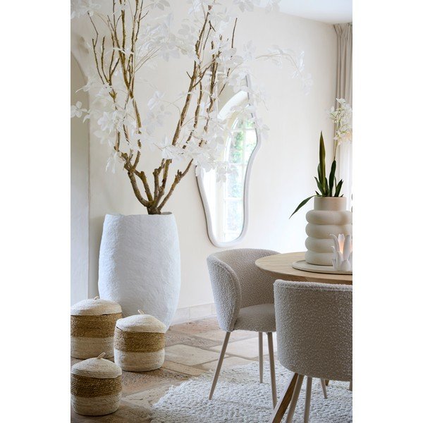 Kremno bel oblazinjen jedilni stol Elyna – Light & Living-image-1