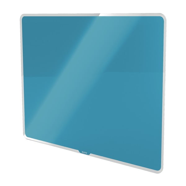 Modra steklena magnetna tabla Leitz Cosy, 80 x 60 cm