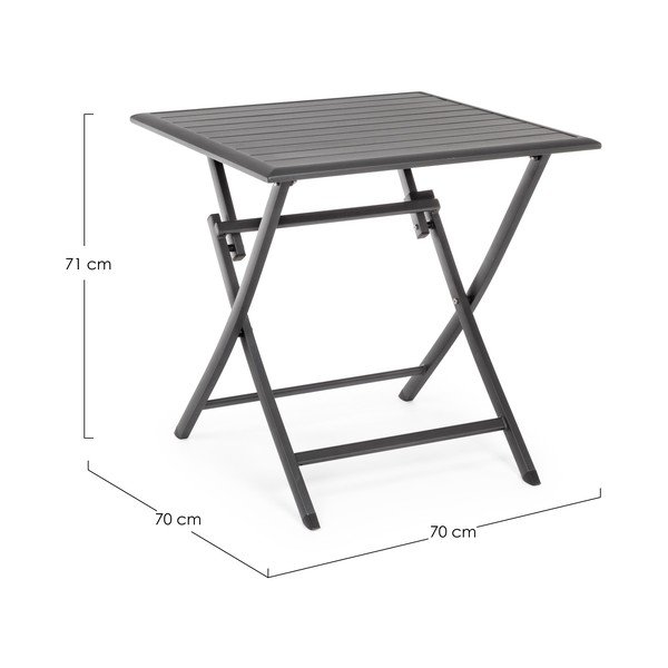 Aluminijasta vrtna mizica 70x70 cm Elin – Bizzotto-image-3
