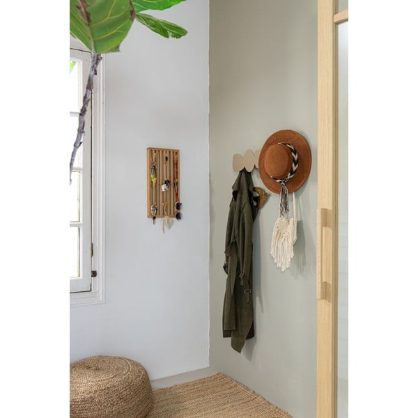 Bež kovinski stenski obešalnik 58 cm Tumulo – Spinder Design-image-3