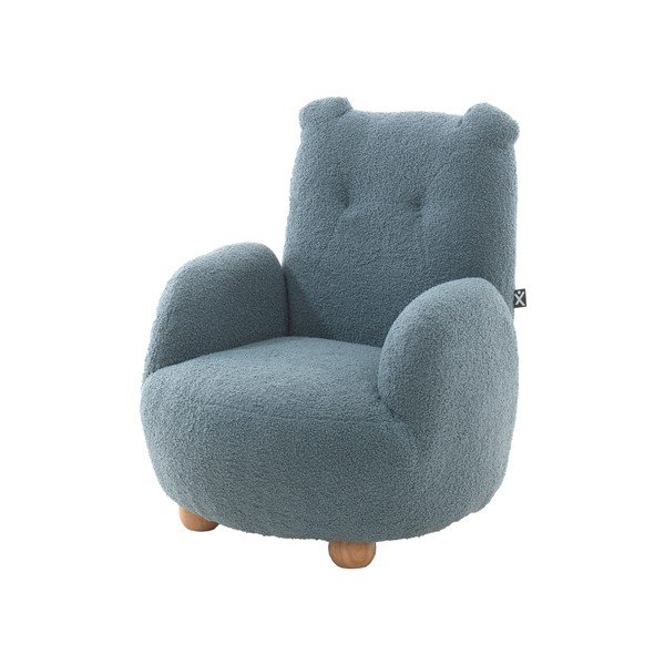 Moder otroški fotelj iz tkanine bouclé Rocky – Vipack