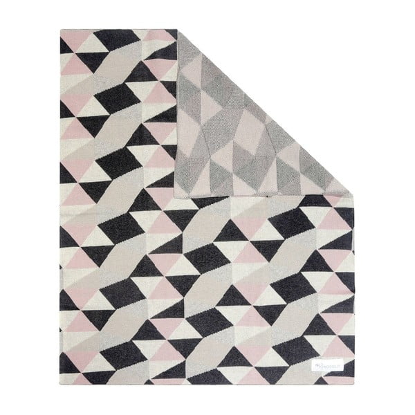 Bombažna otroška odeja Kindsgut Triangles, 80 x 100 cm-image-1