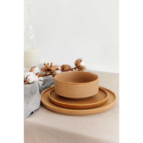 12-delni opečnato oranžni lončeni set posode Bonami Selection Malia-image-2