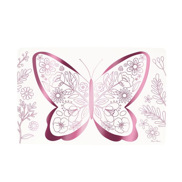 Papirnati pogrinjki v kompletu 8 ks 28x42.5 cm Butterflies & Flowers – Meri Meri-image-3