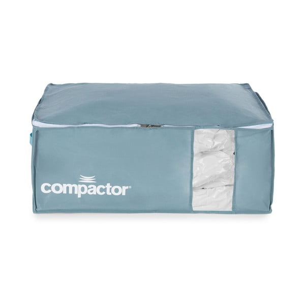 Vakuumska plastična škatla za shranjevanje oblačil 65x45x27 cm Blue Edition – Compactor-image-3