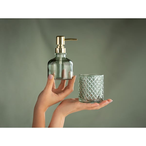 Mentolno zelen steklen dozirnik za milo 200 ml Atessa – Wenko-image-2