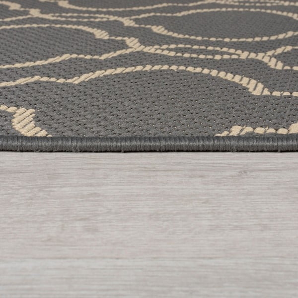 Sivo-bež zunanji tekač 230x66 cm Milan - Flair Rugs-image-4