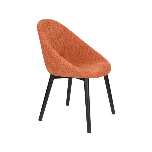 Oranžen oblazinjen jedilni stol Fenna – Dutchbone